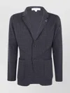 Lardini Houndstooth Three-button Jacket In Blue