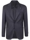 Lardini Houndstooth-pattern Blazer In Blue