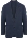 Lardini Men's Single-breasted Notch Lapels Jacket In Multicolour