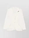 Lardini White Wool Knit Single-breasted Blazer