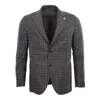 Lardini Men's Navy Plaid Soft Blazer In Gray