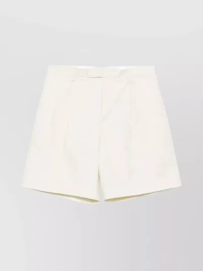 Lardini Men's Pleated Shorts With Back And Side Pockets