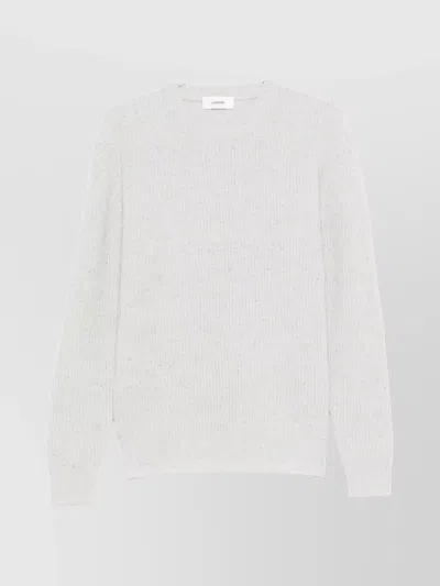 LARDINI MEN'S RIBBED CREW NECK SWEATER