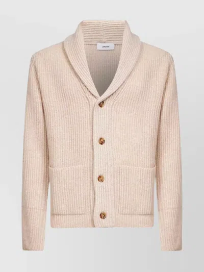 LARDINI MEN'S SHAWL COLLAR KNIT SWEATER