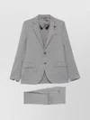Lardini Two-piece Wool Suit In Gray