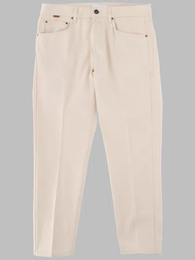 Lardini Straight-leg Denim Pants With Classic Five-pocket Design In Neutral