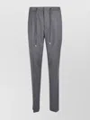 Lardini Stretch Combed Flannel Trousers In Gray