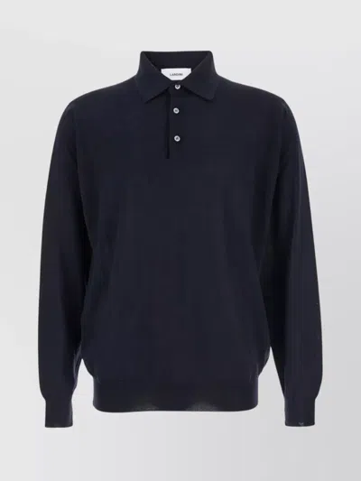 LARDINI MEN'S WOOL POLO SHIRT