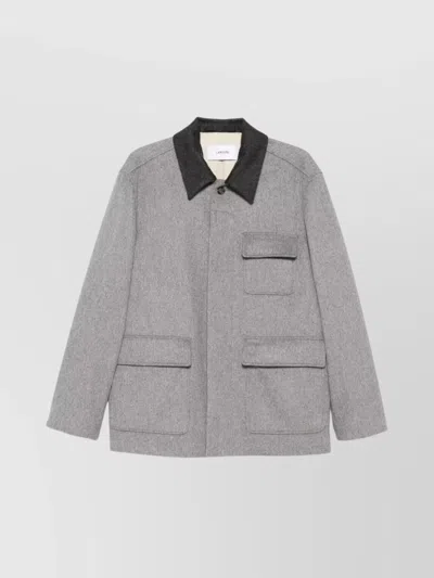 LARDINI MEN'S WOOL SHIRT JACKET