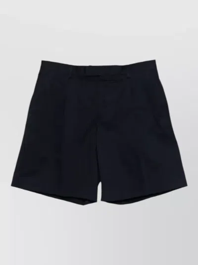 Lardini Mens Bermuda Pants Belt Loops Pockets In Black