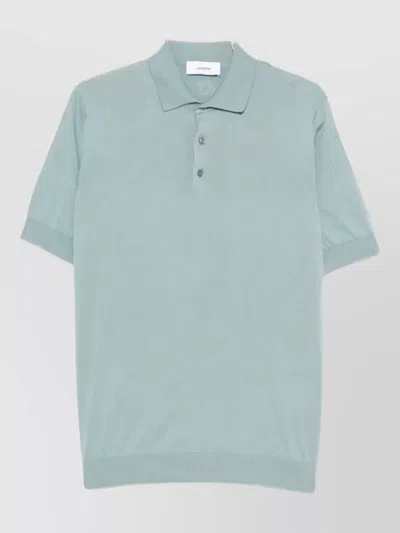 Lardini Mens Polo Shirt Short Sleeves Collar In Blue