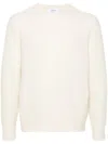 Lardini Crew Neck Knitwear In Soft Alpaca Blend In Neutral