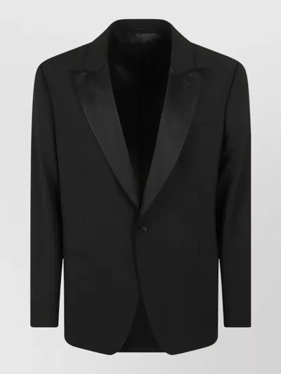 Lardini Mens Tuxedo Jacket Evening Front Pocket In Black