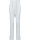 Lardini Miami Striped Trousers In 810 Light Blue