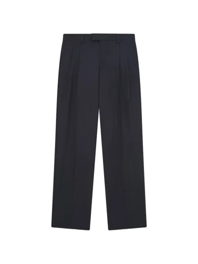 Lardini Micro-herringbone Double-pleated Trousers In Multi