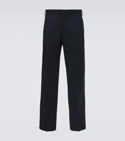Lardini Mid-rise Chinos In Black