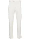 Lardini Mid-rise Cotton Blend Chinos In Neutrals