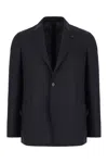 Lardini Midnight Blue Polyester Blend Blazer In Blue