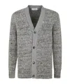 Lardini Man V-neck Knit Sweater In Gray