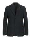 Lardini Monotone Man Blazer Black Size 40 Polyester, Wool In Black