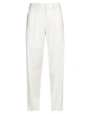 Lardini Monotone Man Pants Off White Size 38 Cotton, Elastane