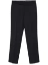 Lardini Tailored Trousers With Rear Pockets In Navy Blue