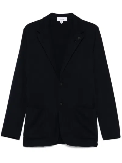 Lardini Navy Blue Cotton Jacket