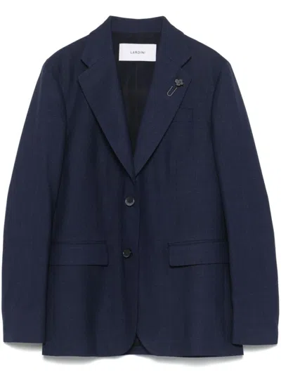 LARDINI NAVY BLUE SINGLE BREASTED BLAZER