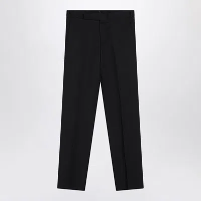 Lardini Navy Pants In Black