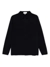 Lardini Collared Cotton Jacket With Multiple Pockets In Blue