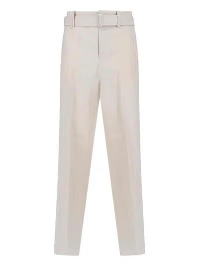 Lardini ? No Brand - Light & Natural Linen Blend Trousers For Men In White
