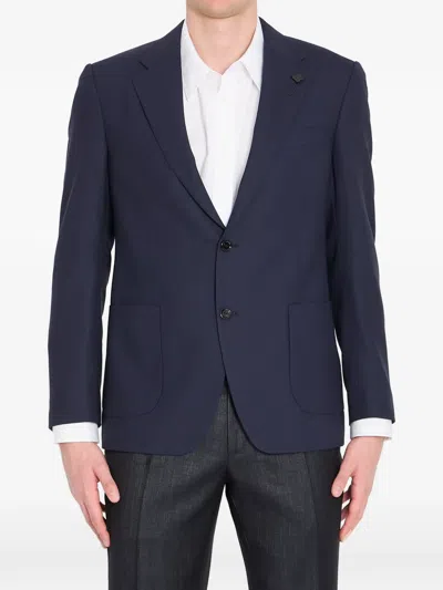 LARDINI CLASSIC LAPELS VIRGIN WOOL JACKET