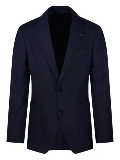 Lardini Notched-lapel Single-breasted Blazer In Multi