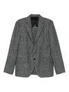 Lardini Notched-lapel Single-breasted Jacket In Gray