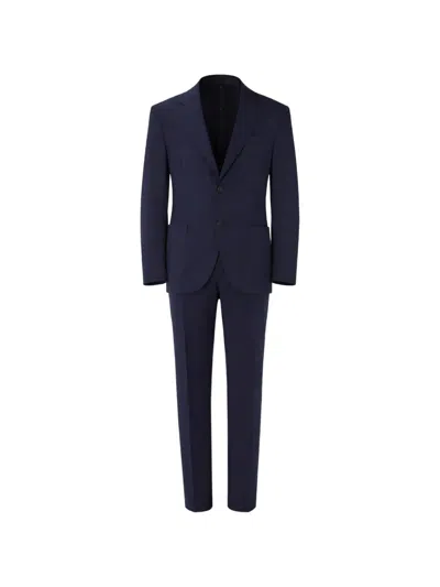 Lardini Notched-lapel Suit In Blue