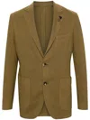 Lardini Notched-lapels Single-breasted Blazer In Green