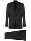 Lardini Notched Lapels Two-piece Suit In Black