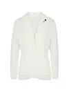 Lardini Notched-lapel Single-breasted Blazer In Neutral