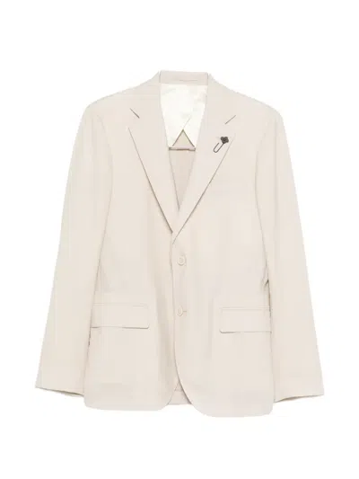 Lardini Notched-lapel Suit In Neutral