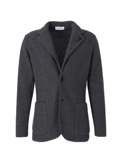 Lardini Notch-lapel Single-breasted Blazer In Animal Print