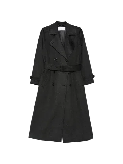 Lardini Oliver Double-breasted Belted Coat In Black