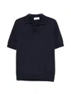 Lardini Open Collar T-shirt In Blue