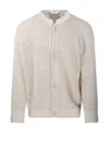 Lardini Open-knit Cardigan With Textured Pattern