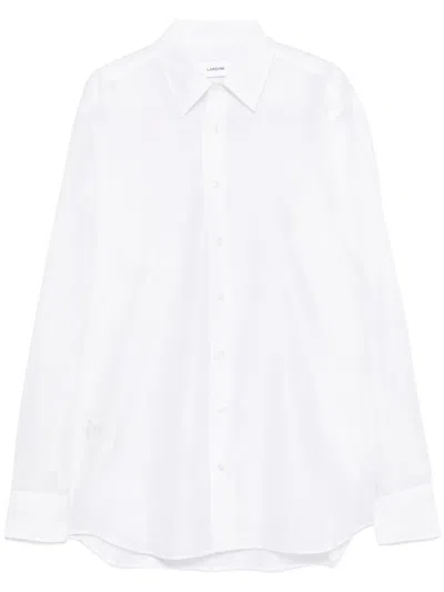 Lardini Organza Shirt In White