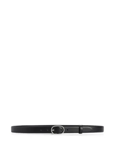 Lardini Oval-buckle Belt In Black