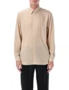 Lardini Oversized Shirt In Sand