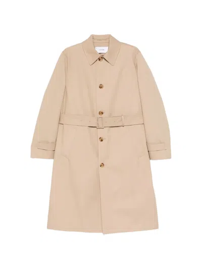 Lardini Padril Trench Coat In Neutral