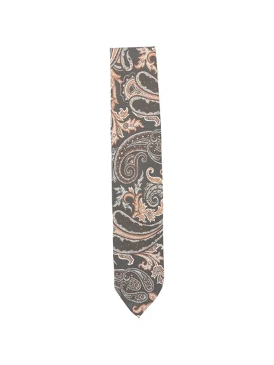 Lardini Paisley Tie In Gray