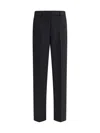 Lardini Wool Straight-leg Trousers In Black