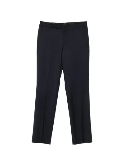 Lardini Papalu Trousers With Pressed Crease In Blue